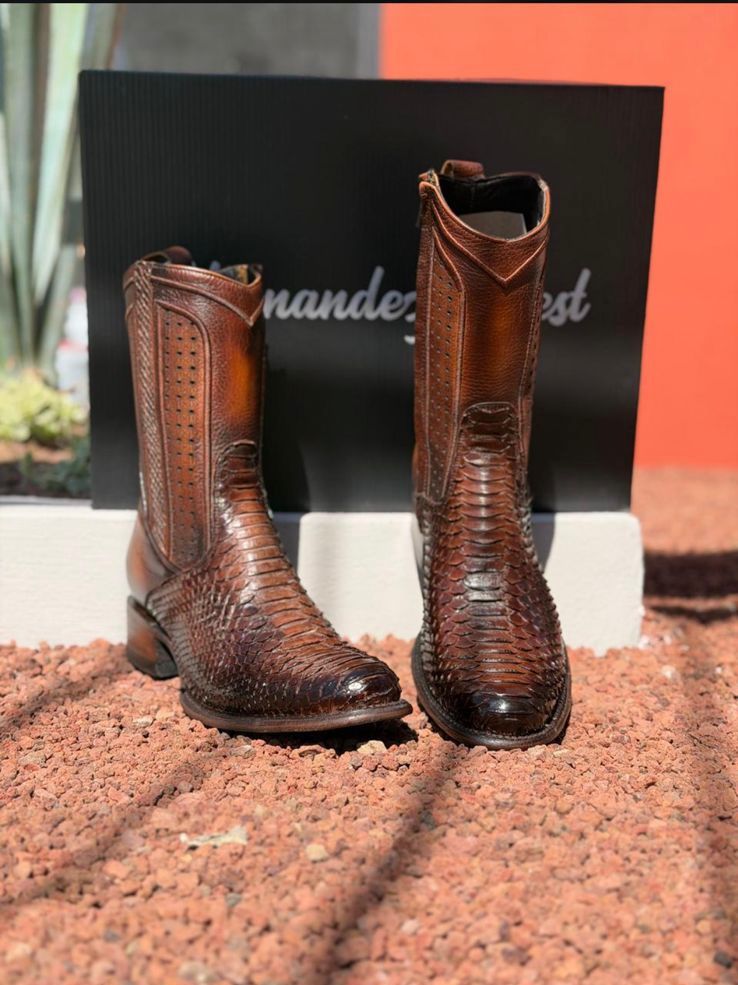 Botas Piel Grabada Premium