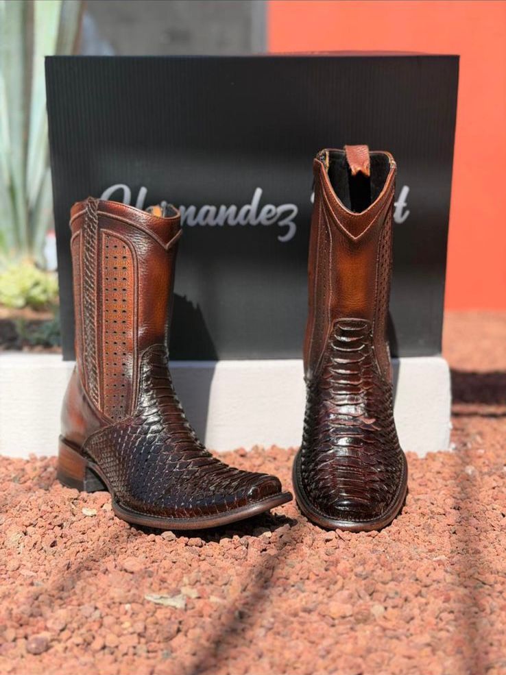 Botas Piel Grabada Premium