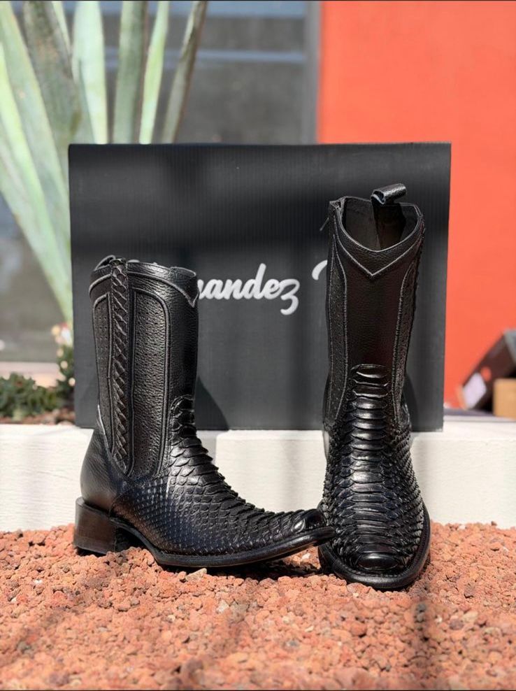 Botas Piel Grabada Premium